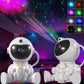 USB Powered Astronaut Nebula Projector & Starry Night Ambient Light with Star Accents - 8 Nebula Effects, 360° Rotating Head & Remote Control