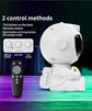 USB Powered Astronaut Nebula Projector & Starry Night Ambient Light with Space Shuttle Accents - 8 Nebula Effects, 360° Rotating Head & Remote Control