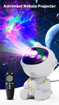 USB Powered Astronaut Nebula Projector & Starry Night Ambient Light with Airplane Accents - 8 Nebula Effects, 360° Rotating Head & Remote Control