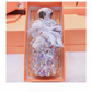 White Baby Bear Handmade Luxury Diamond Insulated Water Bottle – Bling Rhinestone 304 Stainless Steel Pocket Mug (260ml)