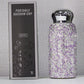 Purple Handmade Luxury Diamond Insulated Water Bottle – Bling Rhinestone 304 Stainless Steel Pocket Mug (260ml)