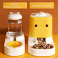 Green  Cat & Dog Automatic Feeder & Waterer Set – 2-in-1 Dry & Wet Separation Station with 2200ml Food & 1000ml Water Capacity