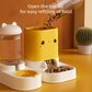 Green  Cat & Dog Automatic Feeder & Waterer Set – 2-in-1 Dry & Wet Separation Station with 2200ml Food & 1000ml Water Capacity
