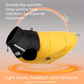Yellow  2XL  Size  Dog Clothing — Warm, Thickened Cotton Jacket for Autumn & Winter; Waterproof Pet Vest — Reflective Safety Design, Leash-Compatible