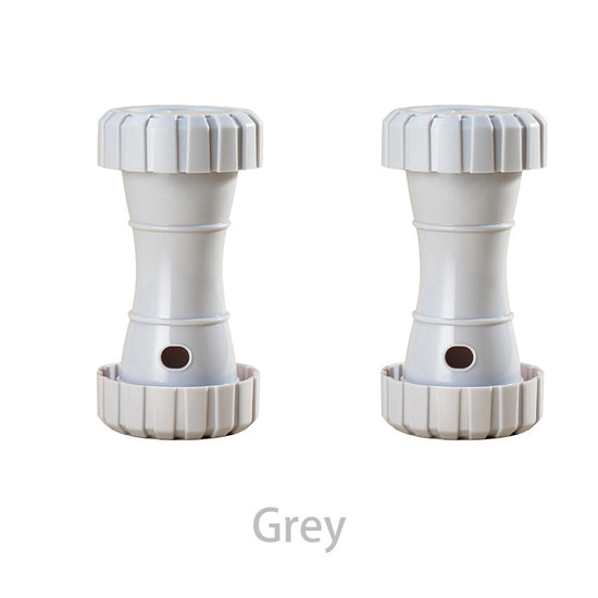 2 Pack（Grey）: Cat and Dog Treat Dispenser Toy – Interactive, Durable, Bite-Resistant Slow-Feeder, Dumbbell and Tire-Shaped Pet Toy