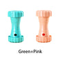 2 Pack（Green+Pink）: Cat and Dog Treat Dispenser Toy – Interactive, Durable, Bite-Resistant Slow-Feeder, Dumbbell and Tire-Shaped Pet Toy