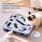 2-piece Grey cat toy set—featuring square and flower shapes—is an excellent choice for feline entertainment and relaxation. It also serves as a fun maze for kittens and pets, and includes six bells.