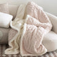 Green 180*200cm Double Blanket, Taffeta Fleece Blanket, Thick Winter Quilt, Lambswool Coral Fleece Small Blanket, Office Nap Blanket, Sofa Cover Blanket, Bedding, Machine Washable