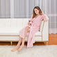 Pink XL size Plush Flannel Robe for Couples - Thickened Warm Bathrobe with Shawl Collar, Soft Fleece Material, Unisex Long Style for Winter Home Wear