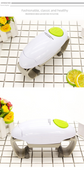 2-Pack Black and White Upgraded One-Touch Electric Can Opener — Dual-Handle Design, Automatic Hands-Free Can/Bottle Opener, ABS Material, Battery-Powered (Batteries Not Included), Designed for the Kitchen