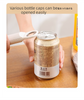 Black Multi-Functional Adjustable Can and Bottle Opener - Heavy Duty Jar Opener for Seniors, Women, and Weak Hands - Easy Grip Kitchen Gadget for Jars, Bottles, and Cans