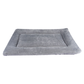 Grey S size Plush Flannel Pet Bed with Removable Sponge - Waterproof, Extra Wide & Thickened, Soft Four Seasons Pet Sleeping Mat for Dogs and Cats