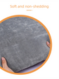 Grey M size Plush Flannel Pet Bed with Removable Sponge - Waterproof, Extra Wide & Thickened, Soft Four Seasons Pet Sleeping Mat for Dogs and Cats