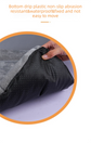 Grey M size Plush Flannel Pet Bed with Removable Sponge - Waterproof, Extra Wide & Thickened, Soft Four Seasons Pet Sleeping Mat for Dogs and Cats