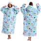 Skull Design Oversized Hooded Blanket for Adults - Ultra Soft & Warm Wearable Fleece Throw with Giant Pocket, Perfect for Winter, Christmas & Valentine&