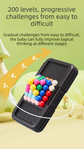 White Hexagonal Pocket Rainbow Bead Puzzle — A Mini Logic Game with Original Levels, an Interactive Educational Toy for Parents and Children Aged 6+