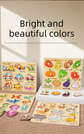 Wooden Puzzle Board for Toddlers - Early Learning Shape Sorter & Hand-Eye Coordination Toy for Kids 3+, Educational & Durable【Ocean Style】