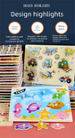 Toddler Wooden Peg Puzzle — An educational and entertaining matching toy featuring letters, numbers, shapes, and everyday objects; an early learning and developmental toy suitable for children aged 3 and up【letters Style】
