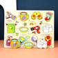Toddler Wooden Peg Puzzle — An educational and entertaining matching toy featuring letters, numbers, shapes, and everyday objects; an early learning and developmental toy suitable for children aged 3 and up【articles for daily use Style】