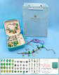 66-Piece Green Gift Bag Craft Set (Includes Beads, Charms, and Storage Case) -Kids&
