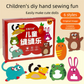 Kids Sewing Craft Kit - DIY Felt Plush Animal Toys Set with 6 Cute Characters, Safe Plastic Needles, Pre-Cut Materials - Creative Hand Stitching Activity for Boys Girls Ages 6+ - Perfect Birthday Gift【Color box packaging】