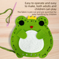 Kids Sewing Craft Kit - DIY Felt Plush Animal Toys Set with 6 Cute Characters, Safe Plastic Needles, Pre-Cut Materials - Creative Hand Stitching Activity for Boys Girls Ages 6+ - Perfect Birthday Gift【Color box packaging】