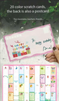 35-Piece Kids Rainbow Scratch Paper Kit - 20PCS Magic Scratch Art Cards with Postcard Back,  - Pointillism Art Craft for Children 6 Years and Up