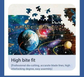 2 PCS 1000 Piece Jigsaw Puzzle for Adults - Animal & Landscape Art Design, Stress Relief Brain Game - Premium Quality Paper Puzzle for Teens Adults Ages 14+ 【Space+lake】