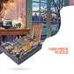2 PCS 1000 Piece Jigsaw Puzzle for Adults - Animal & Landscape Art Design, Stress Relief Brain Game - Premium Quality Paper Puzzle for Teens Adults Ages 14+ 【Space+lake】