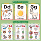 Colorful Alphabet Phonics Flash Cards 27 PCS, ABC Learning Cards with Initial Sound Pictures, Montessori Educational English Letter Recognition Cards, Preschool Literacy Teaching Aids for Kids Ages 3+, Early Reading Development Toy
