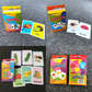4-Set  Kids Early Education Flash Cards, Montessori Cognitive Development Toys for Toddlers Ages 4+, Educational Gift for Boys Girls【Vegetables+Fruits+Colour+Body Parts】