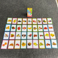 7-Set  Kids Early Education Flash Cards, Montessori Cognitive Development Toys for Toddlers Ages 4+, Educational Gift for Boys Girls【Animal+Shape+Colour+Time+Vegetables+Fruits+Body Parts】