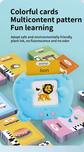 Pink Bear Talking  Cards Educational Toy for Toddlers 112 Cards Audible Preschool Learning Machine Early Childhood Development Interactive Reading Cards with Rechargeable Battery ABS Material