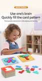 Quick Puzzle Tetris Building Blocks Game Speed Challenge Parent-Child Interactive Brain Training 20 Challenge Cards 4 Difficulty Levels ABS Material 3+ Years Educational Toy