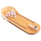 Mini Tabletop Bowling Game Set - Desktop Interactive Parent-Child Toy with Metal Ball, Hand-Eye Coordination Training, 3-6 Years Educational Gift, Home Office Stress Relief Decor