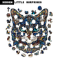 L Style Blue-Eyed Cat Wooden Jigsaw Puzzle -Irregular Animal Shaped Puzzle, Laser Cut 3D Craft, Stress Relief Brain Game Gift for Adults 14+