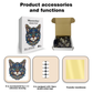 M Style Blue-Eyed Cat Wooden Jigsaw Puzzle -Irregular Animal Shaped Puzzle, Laser Cut 3D Craft, Stress Relief Brain Game Gift for Adults 14+
