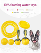 4-Piece Big Dog EVA Floating Dog Ring Toy Set – Interactive Tug-of-War Ring and Water Frisbee, durable chew and teething toy, suitable for training, teeth cleaning, and outdoor play, lightweight floating design