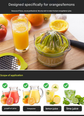 4-in-1 Manual Citrus Juicer with Grater and Egg Separator -Free Multi-Function Hand Press Lemon Orange Squeezer - Kitchen Gadget for Fresh Juice, Zest, and Cooking Prep