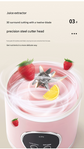 White 3.7V Portable Blender 700ml Wireless Juicer Cup - 12 Blade USB Rechargeable Smoothie Maker with LED Display - Personal Fruit Mixer with Safety Lock - BPA Free Travel Blender for Home Office Outdoor