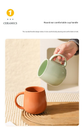 White Premium Macaron Ceramic Coffee Mug Set - 500ml Large Capacity Belly Cup with Underglaze Finish, Minimalist Nordic Style Porcelain Mug for Coffee, Tea, Milk and Oatmeal