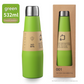 Green Premium 304 Stainless Steel Vacuum Insulated Water Bottle - 532ml Large Capacity Sports Flask with 12-24 Hour Thermal Retention, Leak-Proof Portable Travel Mug for Gym, Office, Car and Outdoor Activities
