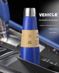 2-piece Green and Yellow Premium 304 Stainless Steel Vacuum Insulated Water Bottle - 532ml Large Capacity Sports Flask with 12-24 Hour Thermal Retention, Leak-Proof Portable Travel Mug for Gym, Office, Car and Outdoor Activities