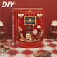 DIY Book Nook Kit Book Theater 3D Wooden Puzzle Miniature Dollhouse Bookshelf Insert with LED Light, 222 Pieces Bookend Decor for Adults Teens, Creative Gift for Book Lovers