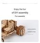 3D Wooden Puzzle Lunar Rover Model Kit - DIY Space Exploration Vehicle