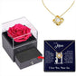 Gold-colored  Necklace  Rose Box Set Eternal Star Three-Leaf Clover Necklace - Mother&