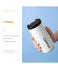 Gradient Red Stainless Steel Coffee Mug 500ml Vacuum Insulated Travel Cup 8 Hours Heat Retention Leak-Proof Lid 304 Food-Grade Steel Portable Office Car Tumbler Reusable Gift Cup