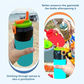 4-piece(Purple and Grey and Green and Blue) Reusable Soda Can Lid with Straw and Carrying Handle - Spill-Proof Plastic Can Cover for Standard 2.13 Inch Cans, Portable Beverage Protector with Flip-Top Design, BPA-Free Drink Can Converter for Outdoor Partie