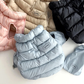 Blue XL size Dog Winter Coat Quilted Puffer Jacket - Warm Cotton Padded Vest for Small Dogs, High Collar Pet Clothes for Chihuahua Yorkie Poodle Bichon Schnauzer, Lightweight Cold Weather Dog Apparel with Elastic Cuffs
