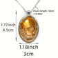 3D Nativity Scene Necklace-  Oval Pendant, Jesus Birth Christmas Easter Gift for Women Men, Zinc Alloy Chain Necklace